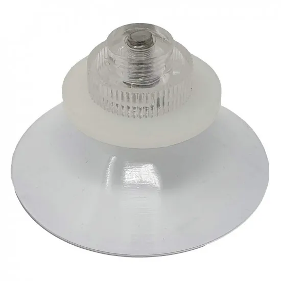 20 St. Profi Saugnapf Folienhalter transparent mit V2A Gewinde