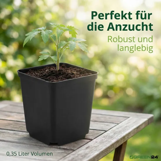 30 St. Pflanztöpfe 8x8x8,5cm Vierecktopf Profi Anzuchttopf