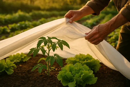 Garten-Vlies M300 – Optimaler Pflanzenschutz für Gemüse und Kräuter (35g/m², 240cm breit) je lfm