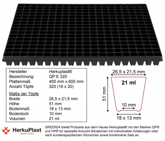 Topfplatte QP E 320 (60,0 x 40,0 cm) (Typ MP)