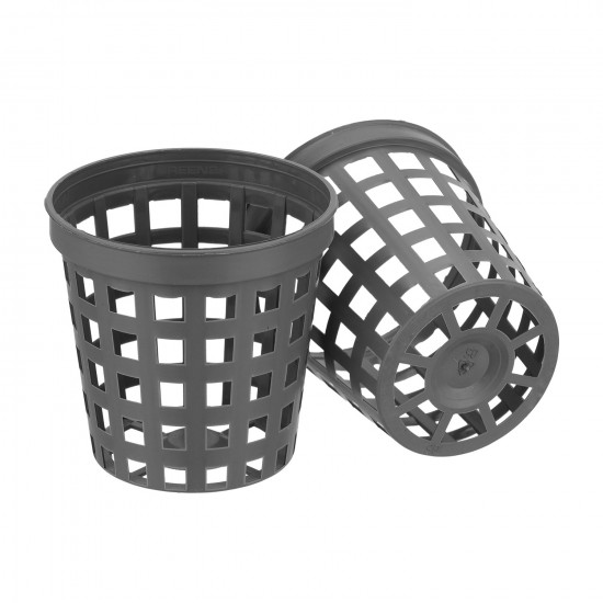 40 Stück Gittertopf grau, Ø 5,0 cm, Höhe 5,0 cm