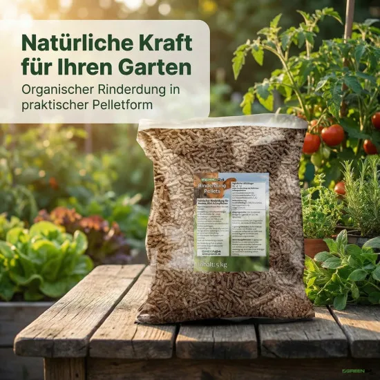 Rinderdung Pellets - Organischer biologischer Naturdünger