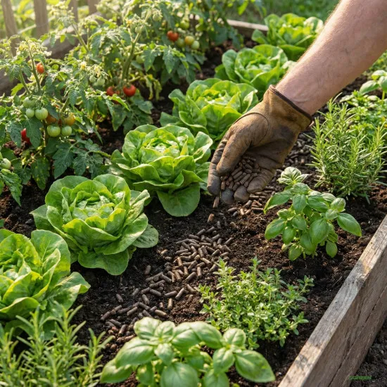 Rinderdung Pellets - Organischer biologischer Naturdünger