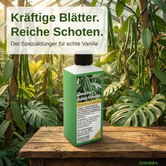 Echte Vanille Flüssigdünger, Gewürzvanille, Vanilla planifolia 250ml