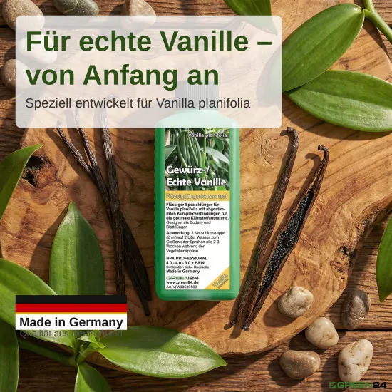 Echte Vanille Flüssigdünger, Gewürzvanille, Vanilla planifolia 250ml