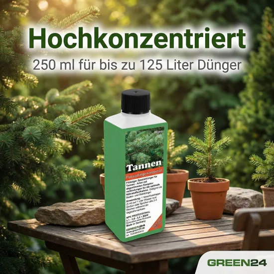 Tannen-Dünger – Abies Edel-Tanne, Nordmann-Tanne, Korea-Tanne Flüssigdünger 250ml