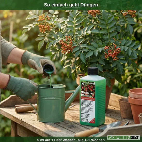 Szechuan-Pfeffer-Dünger – Zanthoxylum piperitum, Japanischer Pfeffer NPK Volldünger 250 ml