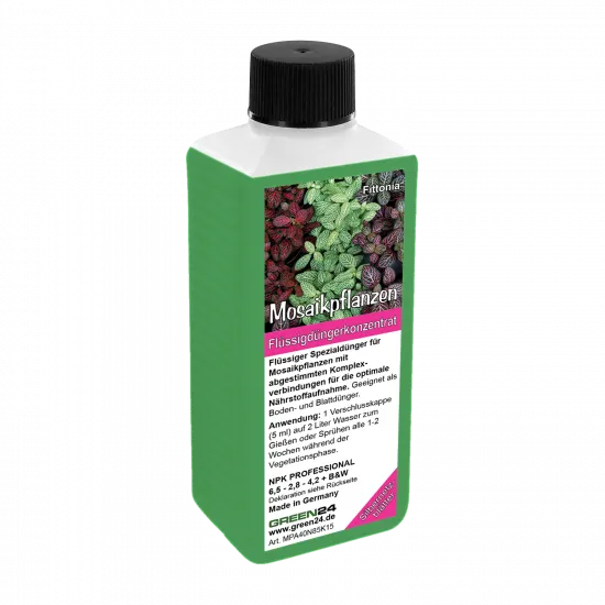 Fittonia Dünger – 250ml Spezialdünger für Mosaikpflanzen | Fördert intensive Blattfarben & kräftiges Wachstum | Ideal für alle Fittonia-Arten