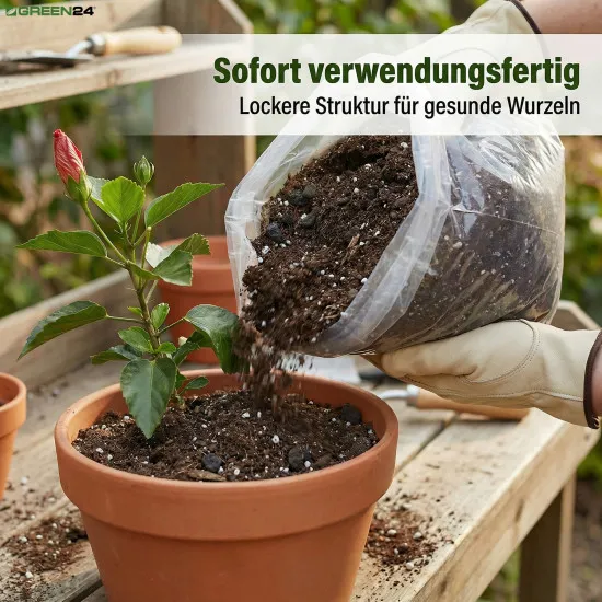 Hibiskus-Erde Premium – 10L Spezialsubstrat für tropische Blütenpracht
