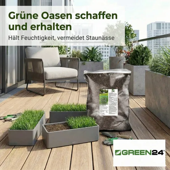 Rasenerde 10 L - Spezial-Erde für dichten & gesunden Rasen, Rasen-Reparatur und Nachsaat