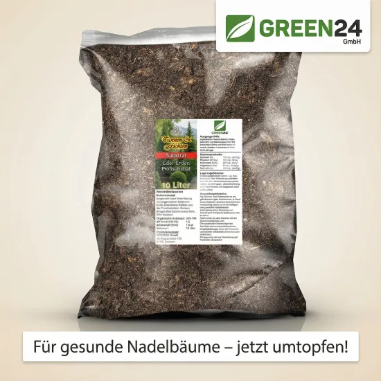 Tannen & Fichten Erde 10L Profi Linie – Das Waldboden-Substrat für gesunde Nadelbäume