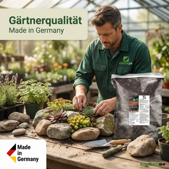 Steingarten Erde 10L Profi-Linie – Mineralisches Substrat für trockenliebende Pflanzen