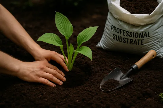 Funkien & Gartenfarn Erde 10L Profi Linie – Das Schatten-Substrat für üppigen Blattschmuck