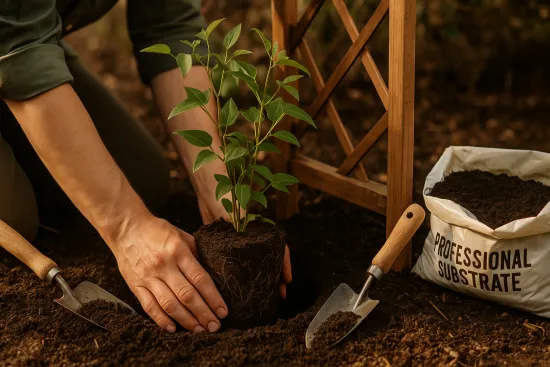 Clematis & Kletterpflanzen Erde 10L Profi Linie (TORFFREI) – Das Substrat für rankende Pflanzen