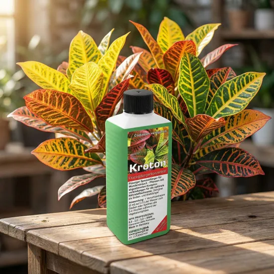 Kroton Dünger 250 ml – Flüssigdünger für Codiaeum variegatum, Wunderstrauch