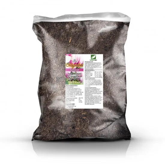 Magnolien Umpflanz-Set – 10 Liter Spezial-Substrat + 250ml Dünger für prachtvolle Blüten