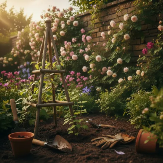 Clematis Umpflanz-Set – 10 Liter Torffreie Erde + 250ml Dünger für Blütenpracht