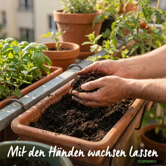 Komposterde ORGANIC LINIE – 10L torffreies Kompost Spezialsubstrat für organisches Urban Gardening