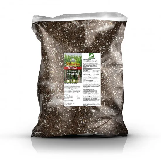 Yucca Umpflanz-Set – 10L Premium-Substrat + 250ml Dünger für Palmlilien