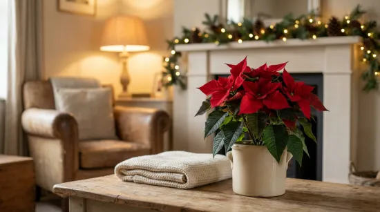 Weihnachtsstern Umpflanz-Set – 10L Premium-Substrat + 250ml Dünger für Euphorbia