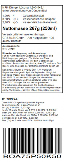 Enkianthus Dünger – HIGH-TECH Flüssigdünger für Prachtglocken – Perfekt für Blütenpracht & Herbstfärbung