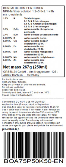 Enkianthus Dünger – HIGH-TECH Flüssigdünger für Prachtglocken – Perfekt für Blütenpracht & Herbstfärbung