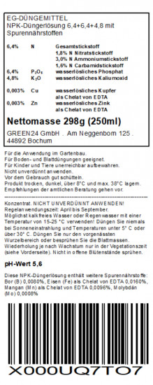 Davidia Dünger, NPK Flüssigdünger für Taschentuchbaum & Taubenbaum 250ml, Spezialdünger für Davidia involucrata, Fördert Hochblätter & Vitalität