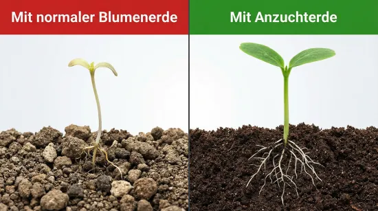Anzuchterde Aussaaterde groß 6 Ltr. - Perfekte Erde für erfolgreiche Pflanzenanzucht