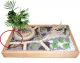 Mini Garten-Werkzeuge Set Spaten, Harke (Rechen) und Hacke zum Miniaturgarten (1:12-9,5 cm)