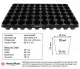Anzuchtplatte-Topfplatte 60 Töpfe extra stabil (53,0 x 31,0 cm) (Typ G24)