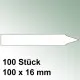 100 große Steck Etiketten aus Kunststoff