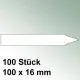 100 große Steck Etiketten aus Kunststoff Maße 100 x 16mm