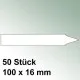50 große Steck Etiketten aus Kunststoff Maße 100 x 16mm
