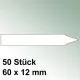 50 kleine Steck Etiketten Kunststoff Maße 60 x 12mm