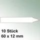 10 kleine Steck Etiketten Kunststoff Maße 60 x 12mm