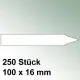250 große Steck Etiketten aus Kunststoff Maße 100 x 16mm
