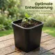5 Stück XXL Pflanztöpfe 25 x 25 x 26 cm - 11 Liter Volumen