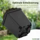 100 St. Pflanztöpfe 8x8x8,5cm Vierecktopf Profi Anzuchttopf