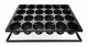 STP Anzuchtset QP24R Topfplatte mit 24 runden Töpfen und Untersetzer inkl. Kapillarmatte (33,5 x 51,5 cm) (Typ STP) 24 runde Töpfe DxH 75x70mm