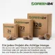 24 Stk. Kokos-Quelltabletten Ø45mm Made by Jiffy® Quell-Töpfe Aussaaterde Anzuchterde Kokostablette mit Anleitung