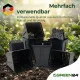 10 Stck. Vierecktopf 9x9x13cm - Profi Spezialtopf für die Anzucht von Tiefwurzlern