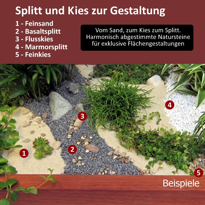 Feinkies Naturfarben, Dekokies 1kg