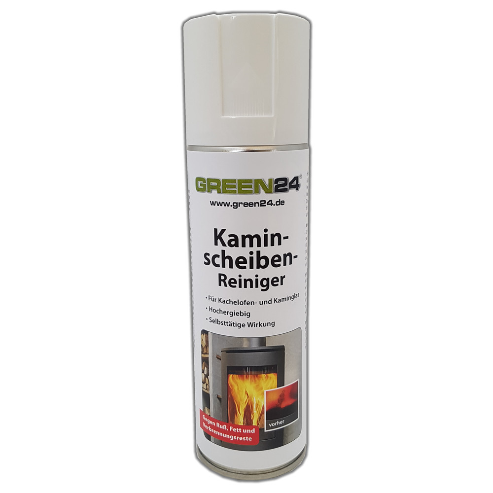 PROFI Kaminscheiben-Reiniger 300ml - Glasreiniger für Kachelofen und Kamin.  Schaum Spray gegen Ruß, Fett und Verbrennungsreste. Hochergiebig und mit  selbsttätiger Wirkung.