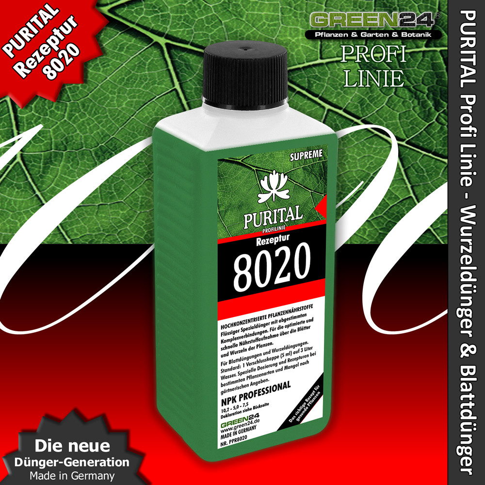 Purital Rezeptur 8020 NPK 10,2+5,0+7,5 FlüssigDünger, System