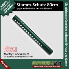 Stammschutz gegen Verbiss 80cm – Erweiterte Schutzzone für Nageschutz, Rindenschutz & Kratzschutz an Bäumen