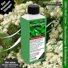 Photinia-Dünger – 250ml NPK Spezialdünger für Glanzmispel & Lorbeermispel | Für spektakulären roten Austrieb & dichte Hecken | Ideal für Photinia-Arten
