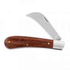 Gartenhippe Baumschulhippe Kopulierhippe RH3005 Edelstahl - Rosenholz