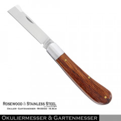 Okuliermesser Gartenmesser RH3004 Rosenholz & Edelstahl-Klinge