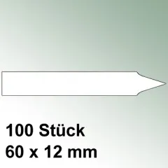 100 kleine Steck Etiketten Kunststoff