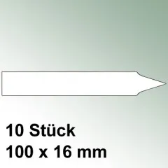 10 große Steck Etiketten aus Kunststoff